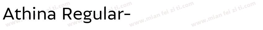 Athina Regular字体转换